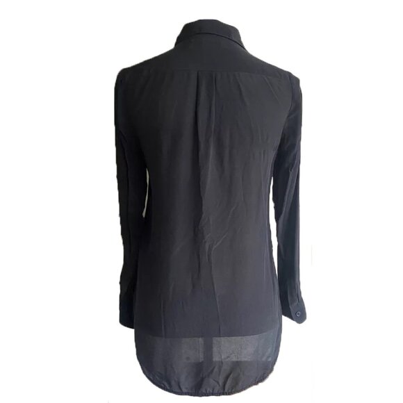 Banana Republic 100% silk shirt - black - S - Picture 2 of 10